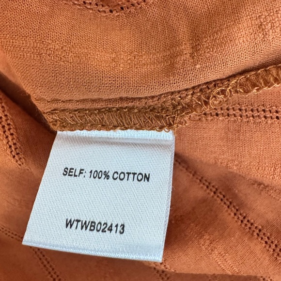Lost + Wander Button-Down Shirt Autumn Vides Color Rust Size XS, NWT - Picture 10 of 16